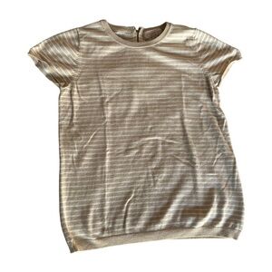 Philosophy women's size small striped knit blouse with zipper